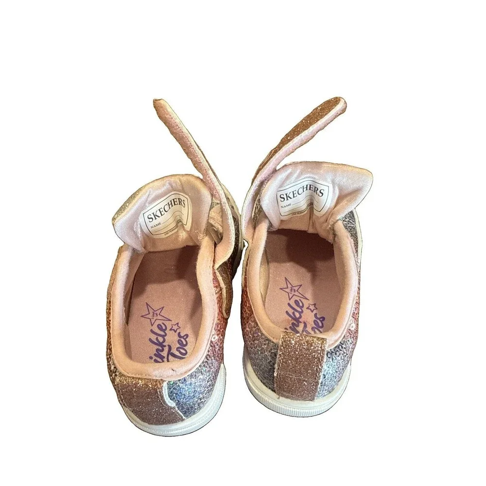 SKECHERS GIRLS LIGHT UP TWINKLE TOES SNEAKERS CHILDS 6